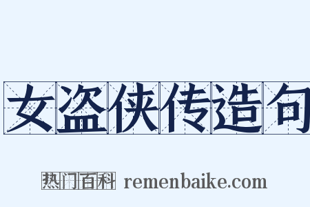 女盗侠传造句是什么意思的图片